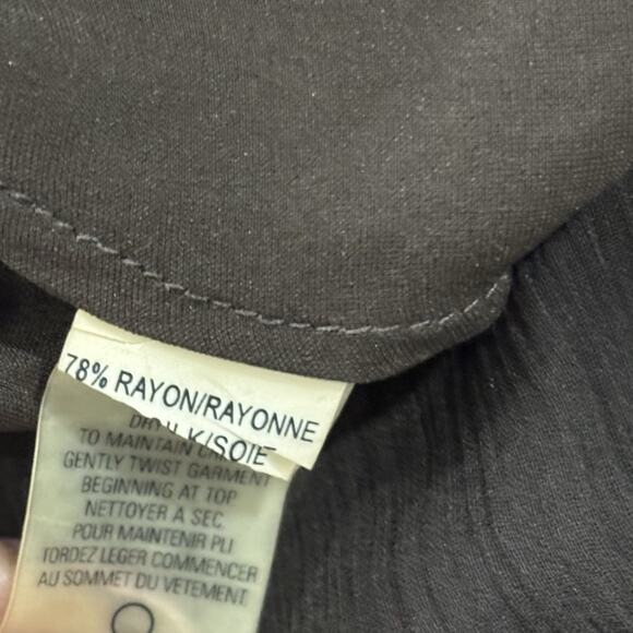 Eli Tahari Size 4 Brown Laser Cut Silk Blend Velvet Dress Fairy Whimsy Goth - Picture 6 of 8